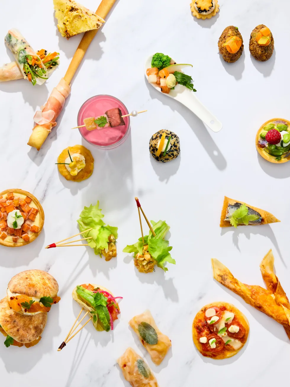 Viele unterschiedliche Fingerfood Gerichte aus dem Profi-Kochbuch 