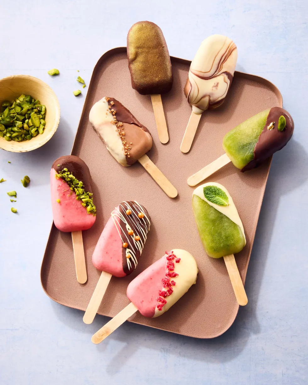 Food-Fotografie von Erdbeer, Limette und Kakao 