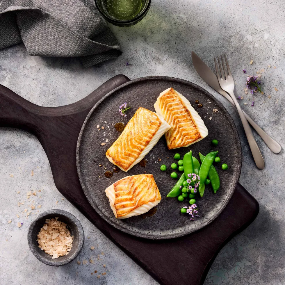 Natürliche, ansprechende Foodfotografie: Seelachsfilet