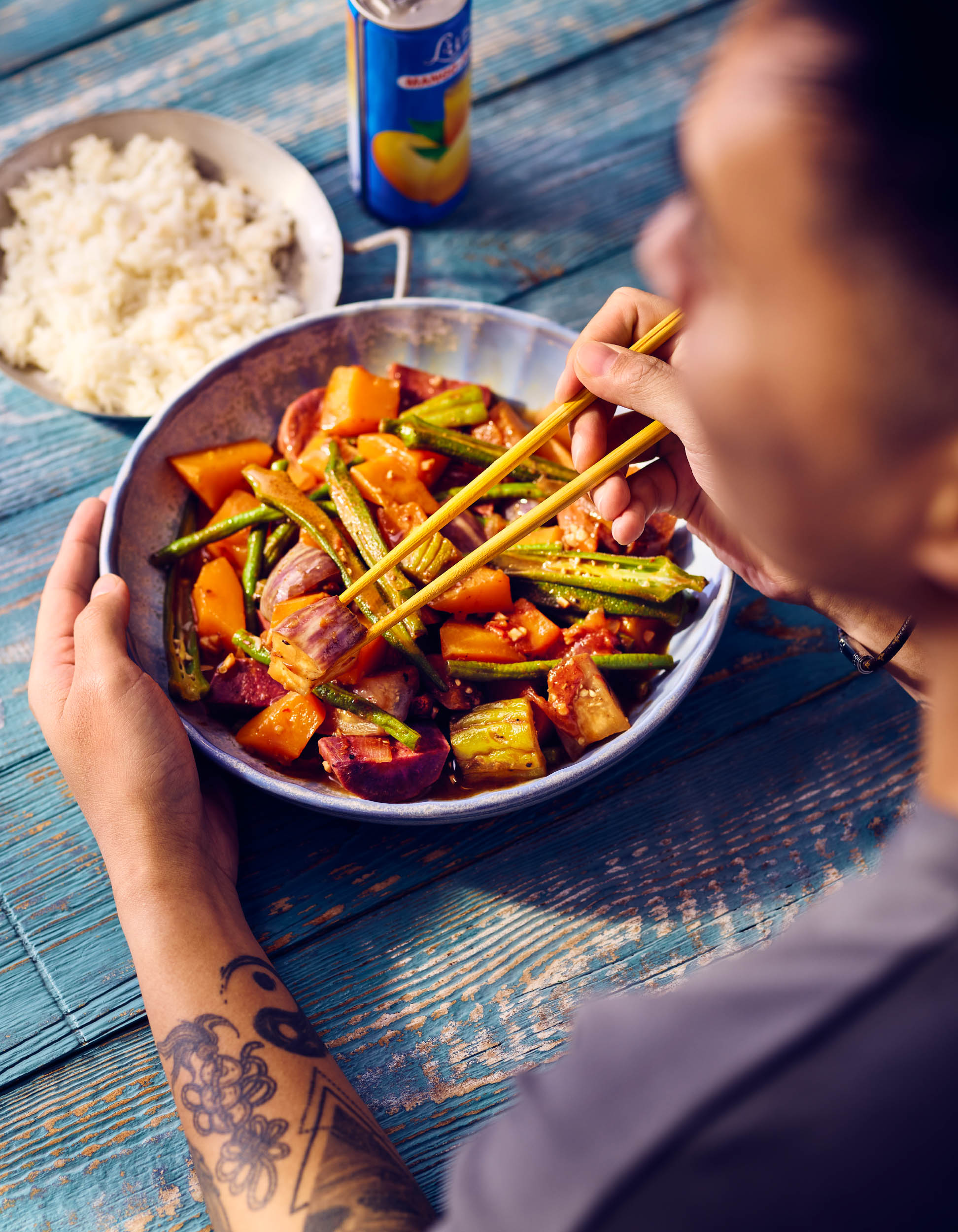Rezeptmotiv Pinakbet für das Kochbuch "Taste of Asia"